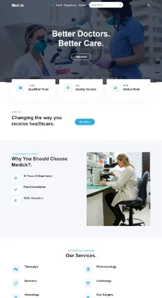 hospital website development services